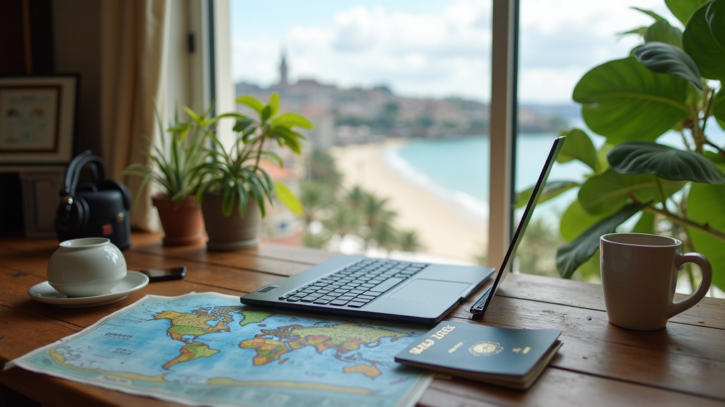Digital Nomad Workspace Setup