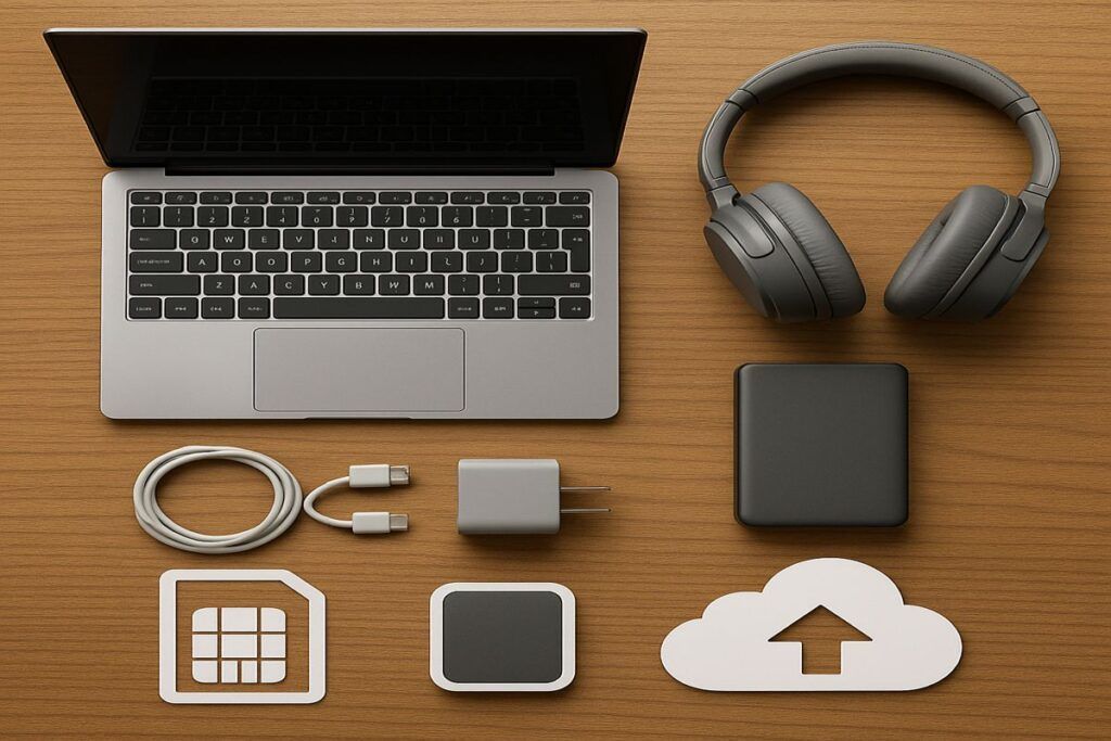 Example of A Digital Nomad's Tech Travelling Gear