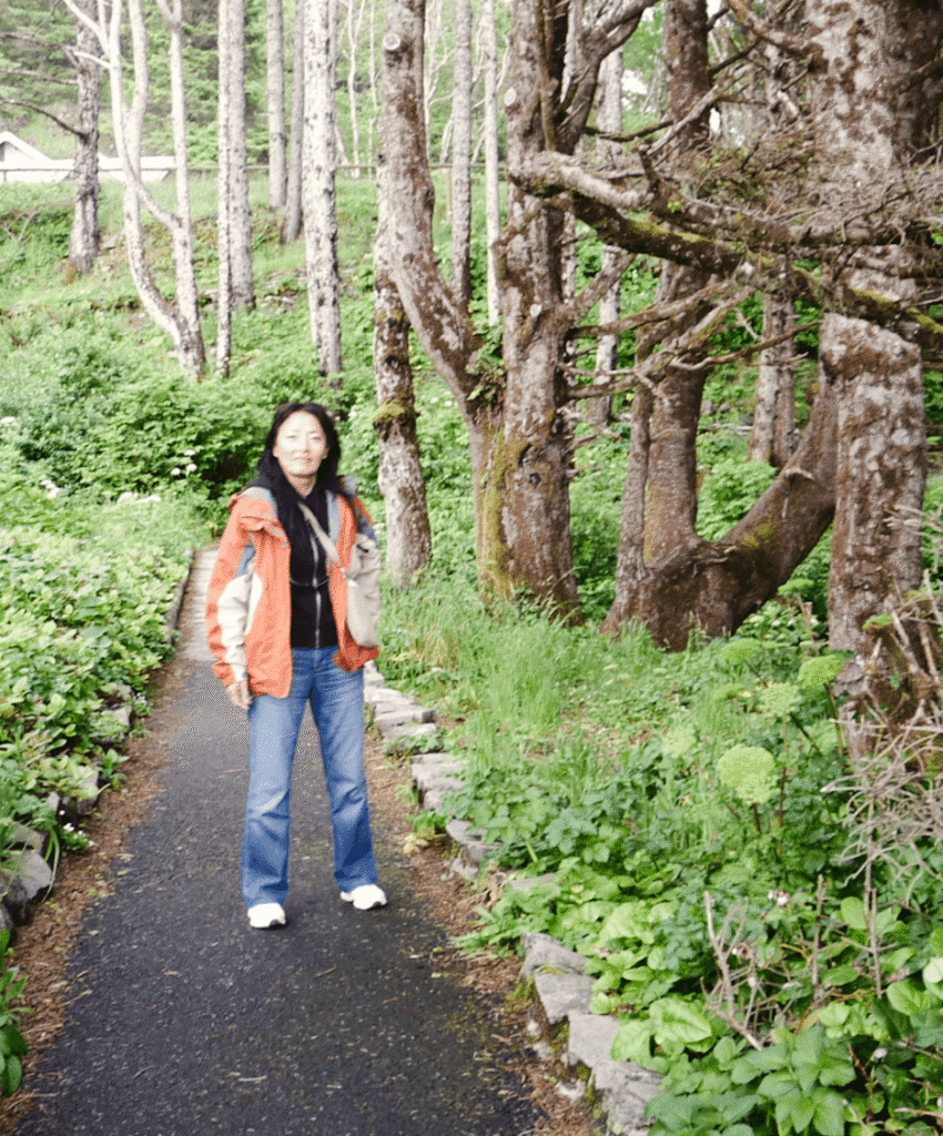 Monica Walking Along The Beautiful Oregon Coast