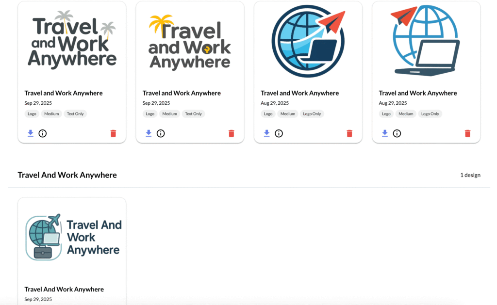 An Example of My Logo Designs in Wealthy Affiliate's DesignPop Studio For My Niche Website