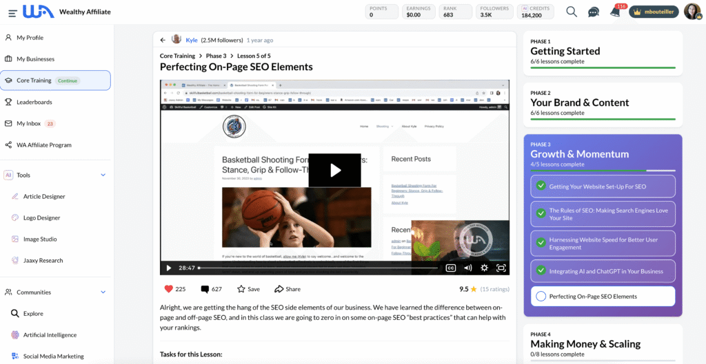 Sneak Peek: Inside Wealthy Affiliate (2026)
